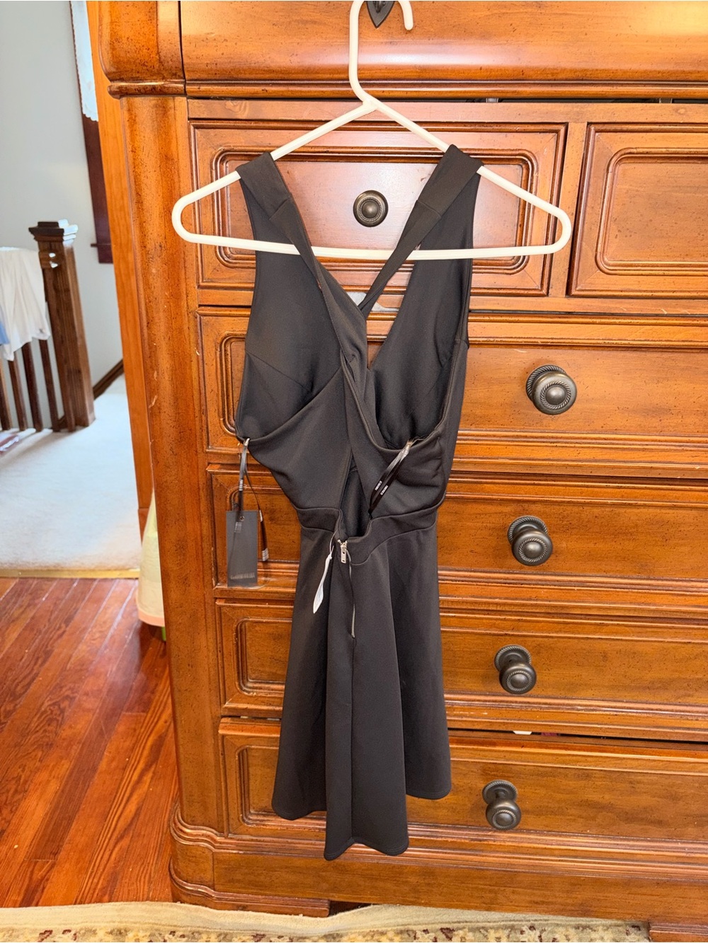 New with Tags Forever 21 Black Fit & Flare Mini Dress - Picture 3 of 7